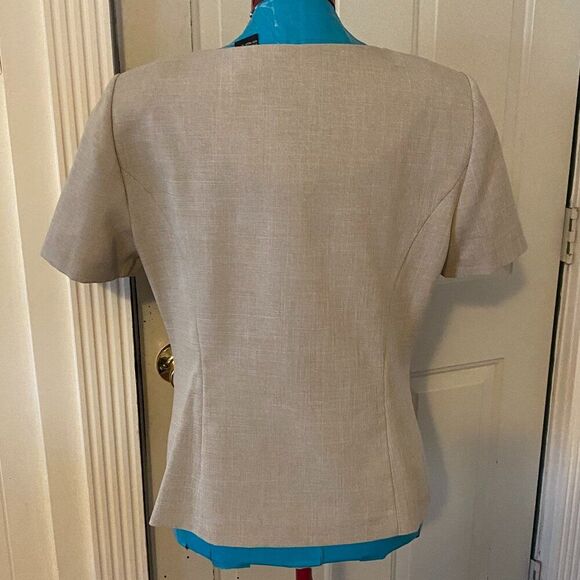 Sag Harbor 2 Piece Short Sleeve Top and Slacks Women Size 12 - Picture 5 of 13